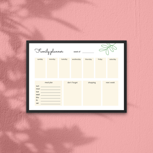 Family Planner Cork Board – Organised & Stylish